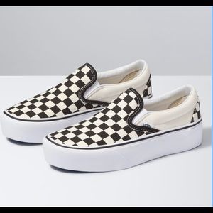 Platform Checkered Vans